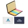 Custom logo eco-friendly a5 notebook with cork cover, sticky notes and page marker colored index tabs,5.75" x 8.25"