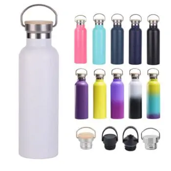 Custom 350ml-1000ml double wall stainless steel sports water bottle thermal insulated outdoor vacuum flask for travel