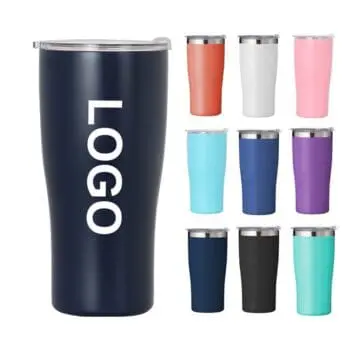Custom logo 20 oz 30 oz stainless steel insulated coffee mug waist tumbler travel cup