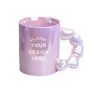 Chunky ball handled mug creative luxurious fairy colorful beaded pearl ceramic mug lovely love handle coffee glossy water cups
