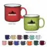 Custom vintage retro camping mug china tumbler cup ceramic classic enamel coffee enamel mug