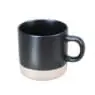 Custom high quality nordic cup elegant matte black clay ceramic coffee mug