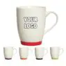 Custom new bone china nico 385 ml 13 oz mug with silicone base