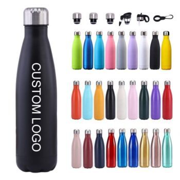 Factory custom logo sport drink bottle 500ml 750ml stainless steel water bottles vacuum insulated cola bottle bpa free