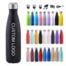 Factory custom logo sport drink bottle 500ml 750ml stainless steel water bottles vacuum insulated cola bottle bpa free