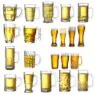 Beer mugs wholesale 500ml 24oz high white quality beer glass mugs with handle beer steins and soft drinks