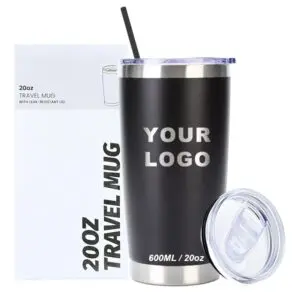 Factory directly powder coated tumbler custom logo 20 oz 30oz double wall vacuum blank stainless steel coffee travel mug