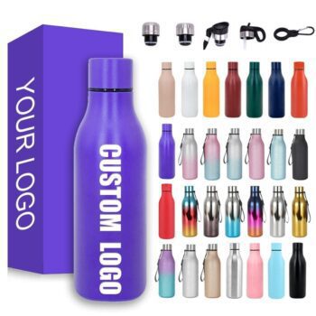 Factory custom logo sport drink stainless steel water bottle 550ml water bottles vacuum insulated water bottle bpa free