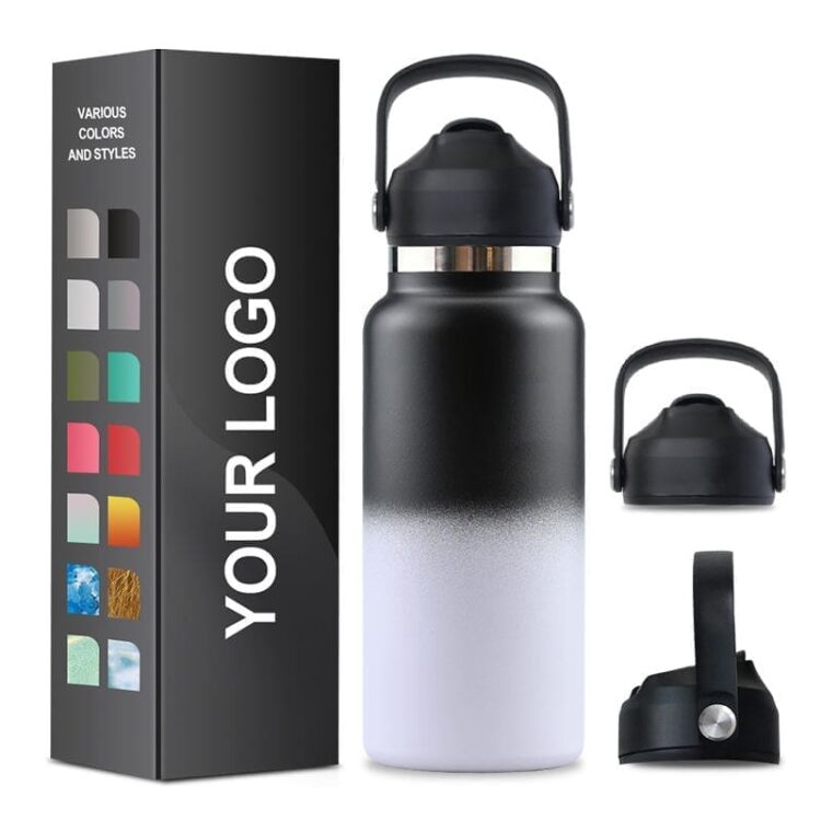 Custom eco friendly 12oz 16oz 18oz 32oz stainless steel tumbler drinking water bottle double wall vacuum flask thermal