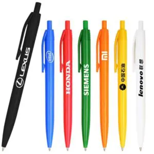 Cheap plastic promotional advertising pens with custom printing logo gift pens