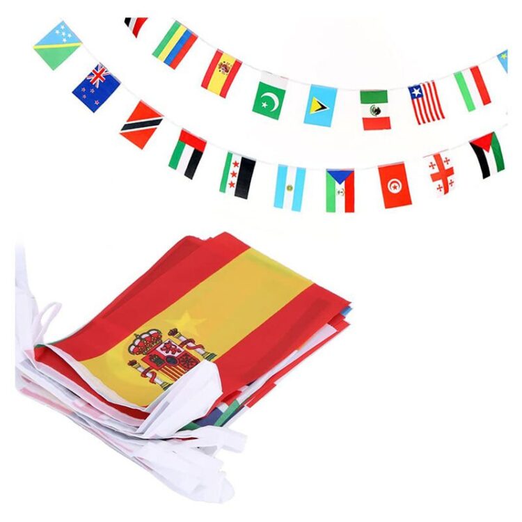 Pennant pennant flag blanco wholesale diy string flag for decorative sublimation blank canvas