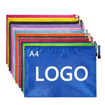 A4 felt document bag business briefcase oxford file folder with zipper lamination pouches a4 promotion file holder