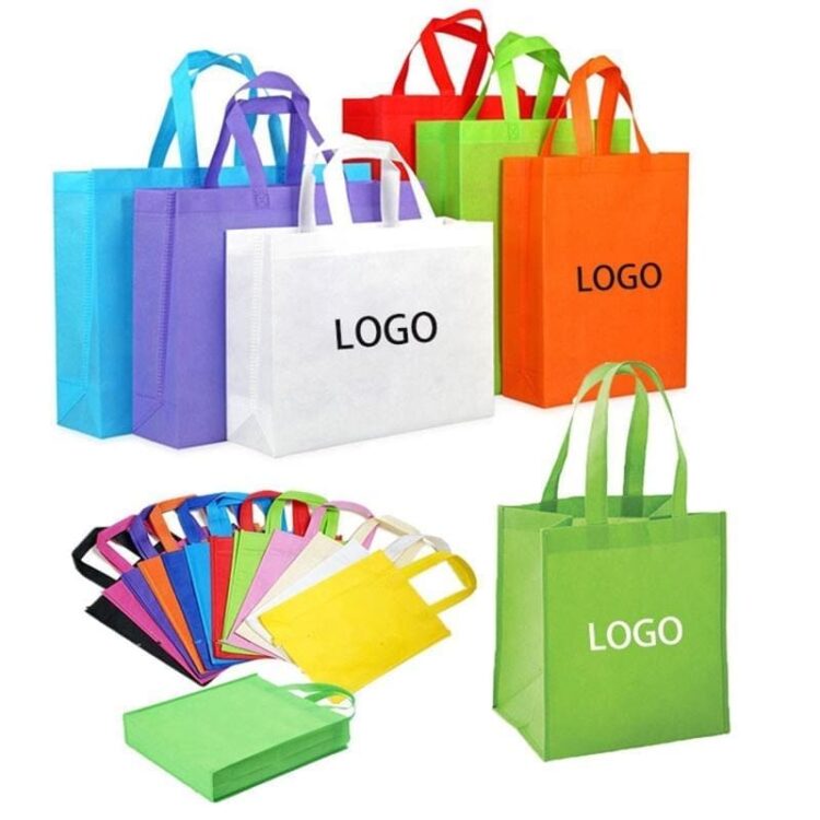 Wholesale printable reusable eco non woven shopping bag non-woven polypropylene grocery tote with custom logo