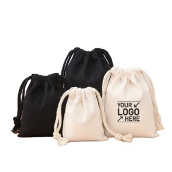 Customized canvas drawstring bag canvas drawstring backpack promotion canvas drawstring gift bag