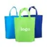 Eco friendly reusable custom logo nonwoven grocery cloths garment non woven shopping bag
