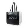 Customized new style tote woven shopping bags corner non-woven laminated reusable feature logo printing pp packaging