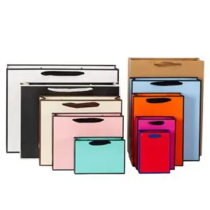 Free sample custom paper bags with your own logo luxury carrier gift shopping clothes hair paper bags wholesale print