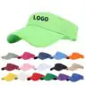 Wholesale custom logo summer sunvisor viceras deportiva para el sol viseira unsex visor cap sport sun visors hat