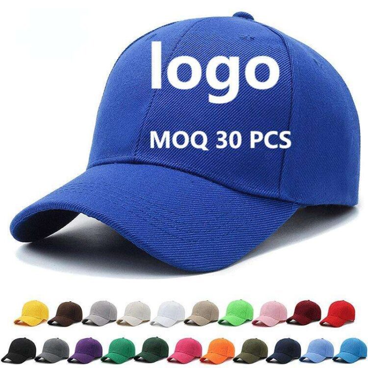 Wholesale custom embroidery print cheap plain blank logo topi gorra casquette sports baseball cap hats for men