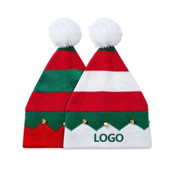Custom knit santa hat wholesale unisex adult kids xmas festival holiday knitted christmas hats
