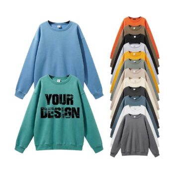 500 gsm 100% cotton solid color can customized logo pullover unisex hoodies