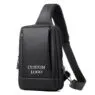 Men's multifunction anti-theft usb shoulder bag men bags shoulder crossbody travel sling chest bags pack messenger pack for male