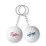 Hot selling small golf ball keychain customized metal 3d eva keychain