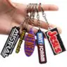 Factory wholesale 2d/3d soft pvc keyring custom logo key chain silicone rubber keychain