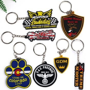 Make your own soft rubber 2d 3d keychain cartoon custom logo silicone pvc keyring