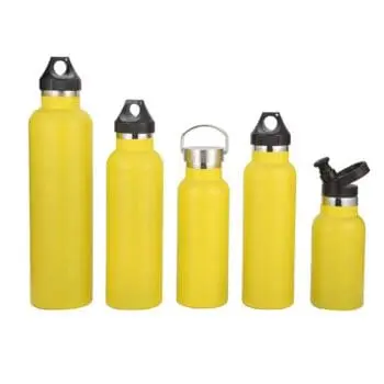 Double wall insulated vacuum bottle stainless steel sports bottle with custom logo