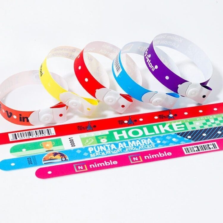 Custom high quantity water proof pvc patient id band vinyl disposable medical id bracelet hospital