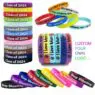 Professional manufacturer silicone rubber bracelet wholesale silicone bracelet wristband printing custom silicone bracelet