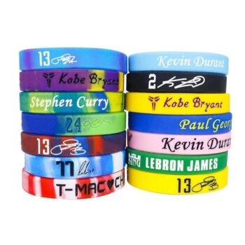Factory festival silicone wristbands rubber bracelets embossed print silicone wristbands with logo custom event team