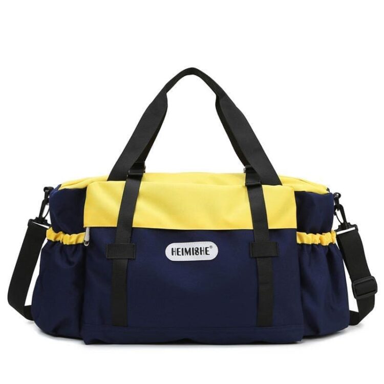 Women's large capacity men's sports bag waterproof weekend sac voyage women's messenger bag wet and dry fashion travel bag