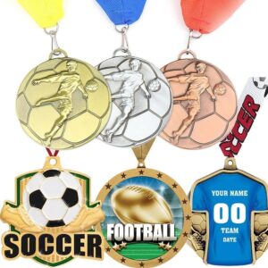 Manufacturer design custom metal marathon running finish soccer football sport award medals