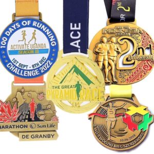 Medal manufacturer design custom metal fun running finish sports gold marathon medals