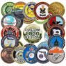 Free sample gold silver commemorative coins enamel souvenir zinc alloy metal coin custom 3d brass metal engraved challenge coin