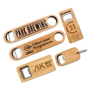 Novelty custom logo keychain beer bottle opener manufacturer wholesale wooden blank opener key chain print logo bottle opener