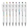 Business gifts writing colorful personalized 2 in 1 mobile touch promotion metal custom stylus ballpoint pen with logo printed