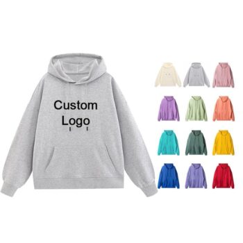 100% polyester 260gsm custom logo embroidered designer puff printing hoodie unisex blank oversized mens custom hoodies