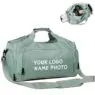 Custom logo sports fitness bag with shoe compartment travel bag waterproof hand luggage bag for swimming hiking camping