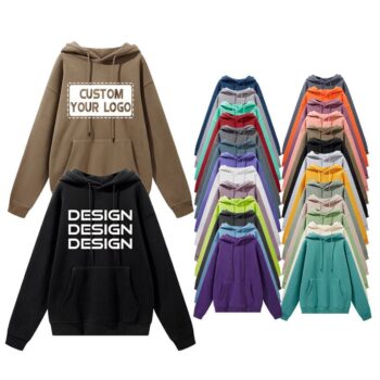 500gsm 100% cotton hoodies plus size pullover oversized big and tall hoodie print embroidery custom logo for unisex