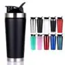 Wholesale 500 ml 750 ml stainless steel shaker bottle gym sport protein metal shaker water bottle