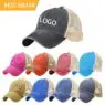 Oem sublimation trucker hat blank mesh baseball caps 5 panel sports cotton foam hat embroidery custom trucker hat