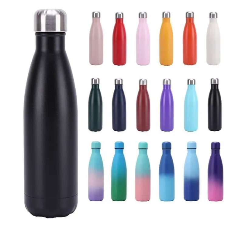 Stainless steel water bottle insulated drinking travel sports water bottle thermos metal bottle