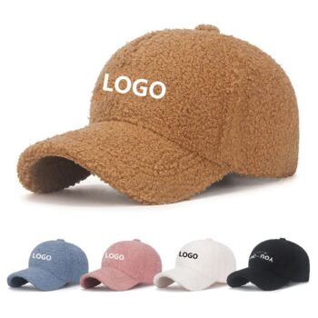 Women's cap autumn and winter lamb hair simple fashionable outdoor sunshade warm teddy velvet cap