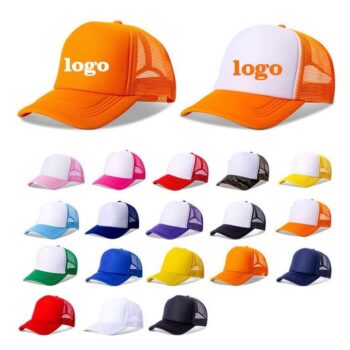 Wholesale promotion blank gorras casquette snapback foam mesh 5 panel trucker hat custom logo