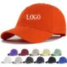 Top quality all color unisex custom embroidery logo unstructured dad hats customize baseball cap for men and women