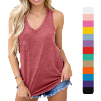 Custom high quality tank top shirts quick dry sleeveless sports fitness women pocket vest custom screen printing logo