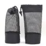 Custom wholesale large black nylon mesh bags oem odm drawstring bags yoga mat massager beach game packaging mesh bag